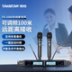 得勝（TAKSTAR）TS-3380無線麥克風一拖二 家庭ktv專業k歌手持會議主持舞臺演出 黑色