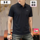安德瑪（Under Armour）POLO衫短袖男裝 26夏季新款上衣高爾夫運動服休閑半袖速干翻領T恤 Tech快干排潮面料-寬松型-黑色-拍前聯系客服推薦尺碼 XL 180/100A