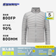迪卡儂（DECATHLON）短款羽絨服輕薄薄外套戶外運動保暖內(nèi)膽排骨羽絨服TREK100 男款-冰川灰-立領(lǐng) XL