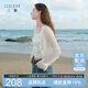 三彩【萊賽爾】2026夏季新款鏤空針織衫V領輕薄毛衫外套短款開衫M