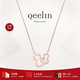 Qeelin【七夕禮物】麒麟官方Wulu系列18K玫瑰金鉆石雙葫蘆項鏈 18K玫瑰金 41cm