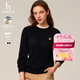 哈吉斯（HAZZYS）女裝 春秋款女毛衣【PHIZ系列】時(shí)尚羊毛衫女ABYSD0BCX01 黑色BK L (165/88A 40)