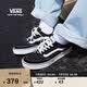 VANS范斯官方 Brooklyn LS黑色簡約復古男鞋板鞋 黑色  42