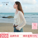 三彩【萊賽爾】2026夏季新款鏤空針織衫V領輕薄毛衫外套短款開衫M