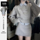 熒蒂學(xué)院風(fēng)穿搭一整套連衣裙春秋季2025新款小個(gè)子衛(wèi)衣女短裙兩套裝女 衛(wèi)衣+裙子+襯衫【三件套裝】 M