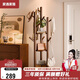 家逸衣架落地臥室實(shí)木衣帽架可旋轉(zhuǎn)掛衣架多功能衣服架子簡(jiǎn)易置物架