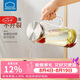 樂扣樂扣（LOCK&LOCK）涼水壺耐熱玻璃水壺泡茶檸檬水果水杯子家用大容量玻璃茶水杯1.6L