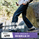 伯希和（Pelliot）山殼|春夏沖鋒褲子男女戶外硬殼登山褲防水徒步工裝褲11410201黑L