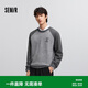 森馬（Semir）毛衣男25春絨感紅色針織衫撞色新年紅品套頭毛衫潮109125107101