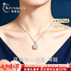 柯芙尼【贈GRA證書】925銀小方糖項鏈女莫桑鉆吊墜七夕情人節禮物送女友