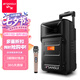 山水（SANSUI） 廣場舞拉桿音響便攜式手提戶外移動藍牙8英寸音箱大功率低音炮地攤音響A8-66 8寸重低音【20小時】+單話筒