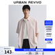 UR2026夏季新款男裝時(shí)尚休閑日常通勤百搭開(kāi)襟襯衫UMF260035 淺粉色 S
