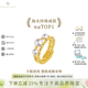BEAUFINA珠寶18k金Akoya海水珍珠彈簧戒指小眾設計手飾時尚送女友禮物 海水5-5.5mm/珍珠戒指（3顆）