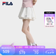 FILA 斐樂官方女士梭織裙2026夏季新款寬松防曬半身裙蓬蓬裙短裙 云菇白-WT M 165/66A/M