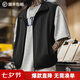 馬登工裝輕機能戶外馬甲男開衫立領運動坎肩背心外穿寬松單馬夾夏 黑色 【雙頭拉鏈/夏季男薄款】 M (170)