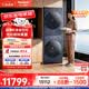 松下（Panasonic）白月光超薄洗烘套裝10kg滾筒洗衣機+10kg變頻熱泵烘干機超薄全嵌水氧泡沫凈光動銀除菌M2N1+M2NR1