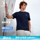 HAZZYS【抗菌】哈吉斯男裝 夏季純色簡約男上衣圓領(lǐng)短袖T恤男 藏青色NV XL （180/100A 50）