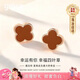 Grace Girl四葉草耳釘女韓版簡約氣質(zhì)時尚百搭耳飾七夕情人節(jié)生日禮物送女友