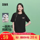 森馬（Semir）【BB聯名|100%棉】短袖t恤女2026夏透氣圓領寬松上衣109326100021