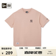 NEW ERA紐亦華MLB短袖T恤男女同款寬松畢業(yè)潮流印花恤 14529249-粉色 紐約洋基隊 L