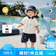 巴拉巴拉童裝兒童短袖套裝嬰兒夏裝2026新款男童寶寶Polo衫兩件套t恤褲子