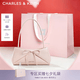 CHARLES&KEITH蝴蝶結單肩腋下法棍包折紙包生日七夕禮物送女友CK2-20782938 Soft Pink淺粉色 M