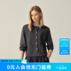ELAND【綿羊毛】衣戀毛針織衫女開衫單排扣外套新款 灰色(15)Grey S /160
