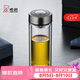 希諾雙層玻璃杯高檔商務辦公車載水杯男家用透明泡茶杯子 345mL
