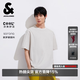 杰克·瓊斯（JACK&JONES）26年新款夏季短袖T恤男士【涼感】潮流休閑獨特設計感t恤男裝 G01石灰花灰 L （180）
