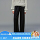 ELLE KIDS童裝 莫代爾空氣層長褲女童夏季新款學院風直筒休閑褲子