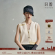 日著（rizhuo）俠氣風提花針織馬甲女士2026新款夏季獨特高級外穿坎肩短背心 俠湘白 M