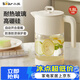 小熊（Bear）家用冷水壺高硼硅玻璃杯防燙硅膠底1.8L大容量涼水壺杯子CX-JB071