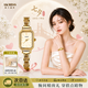 阿卡迷絲小金磚手表腕表方盤輕奢簡(jiǎn)約時(shí)尚小巧精致女生禮物七夕情人節(jié)禮物 小金磚禮盒款（項(xiàng)鏈+手鐲+禮盒）