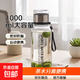 大容量1000ml玻璃杯運動便攜水杯密封防漏帶提繩贈隔熱杯套 1000ml網紅噸噸杯/食品級材質/送杯套