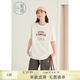 紫涵（ZIHAN）紫涵小狗印花圓領短袖T恤女夏季新款可愛少女感寬松直筒上衣 白色 M