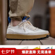 馬登工裝網(wǎng)面運(yùn)動(dòng)休閑板鞋男士夏季恒星鞋薄款厚底透氣阿甘鞋子情侶鞋 冰川白 (男碼偏大，可參考推薦腳長(zhǎng)選擇) 40