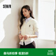 森馬（Semir）迪士尼合作系列針織開衫女春季短款V領絞花刺繡毛衫時尚上衣 白色調00311 XL