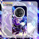 盟殼部 崩壞星穹鐵道適用榮耀magic5手機殼漸變新款二次元magic4pro動漫防摔極光金流螢花火銀狼保護套 透白-酷炫銀狼A2【鐳射極光】 榮耀MAGIC5