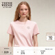 Teenie Weenie小熊女裝26夏時(shí)尚休閑簡約風(fēng)涼感圓領(lǐng)短袖T恤衫 粉色 XL