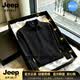 JEEP SPIRIT2026秋季翻領長袖polo衫男士寬松大碼打底衫休閑時尚百搭上衣 黑色【奢級甄選】 M 適合100-125斤【奢級甄選】