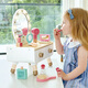Hape過(guò)家家玩具 仿真木質(zhì)道具梳妝包下午茶醫生扮演 男女孩玩具禮物 閃耀梳妝臺 3-8Y