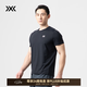 XBIONIC蜂鳥短袖T恤男休閑運動t恤透氣夏季跑步健身戶外防曬涼感UPF50+ 暗夜黑 XL （171-190斤）