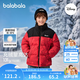 巴拉巴拉【balaOne】童裝兒童羽絨服男女童冬季厚款 紅色調00366-白鴨絨 100 (充絨量68g）