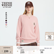 Teenie Weenie小熊女裝衛衣秋冬簡約寬松休閑學院風圓領套頭上衣 粉色 M