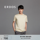 ERDOS 春夏絲棉圓領休閑時尚職場通勤風短袖男T恤 沙漠金 M 170/92A