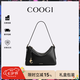 COOGI包包女包2026年新款輕奢品牌女士單肩斜挎女包七夕禮物送女友老婆 黑色-紋理款