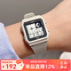 卡西歐（CASIO）手表 復古小方塊虛擬指針休閑時尚電子百搭情侶表 情人節禮物 LF-20W-8A