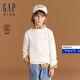 蓋璞（GAP）【大小童同款】男女童秋冬款logo素色毛衣兒童裝645617