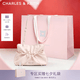 CHARLES&KEITH26秋新品褶皺蝴蝶結單肩腋下包斜挎包七夕禮物送女友CK2-20151672 Soft Pink淺粉色 M