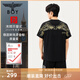 BOY LONDON【金翼凌云】夏季情侶款潮牌男女簡約純棉短袖T恤N01909 黑色 （黑金） L
